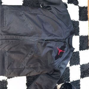 Jordan Black Bomber Jacket with Red Jumpman